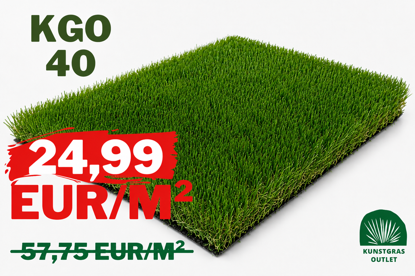 KGO40 - 40MM NATURAL SOFTTOUCH KUNSTGRAS / A+ KWALITEIT